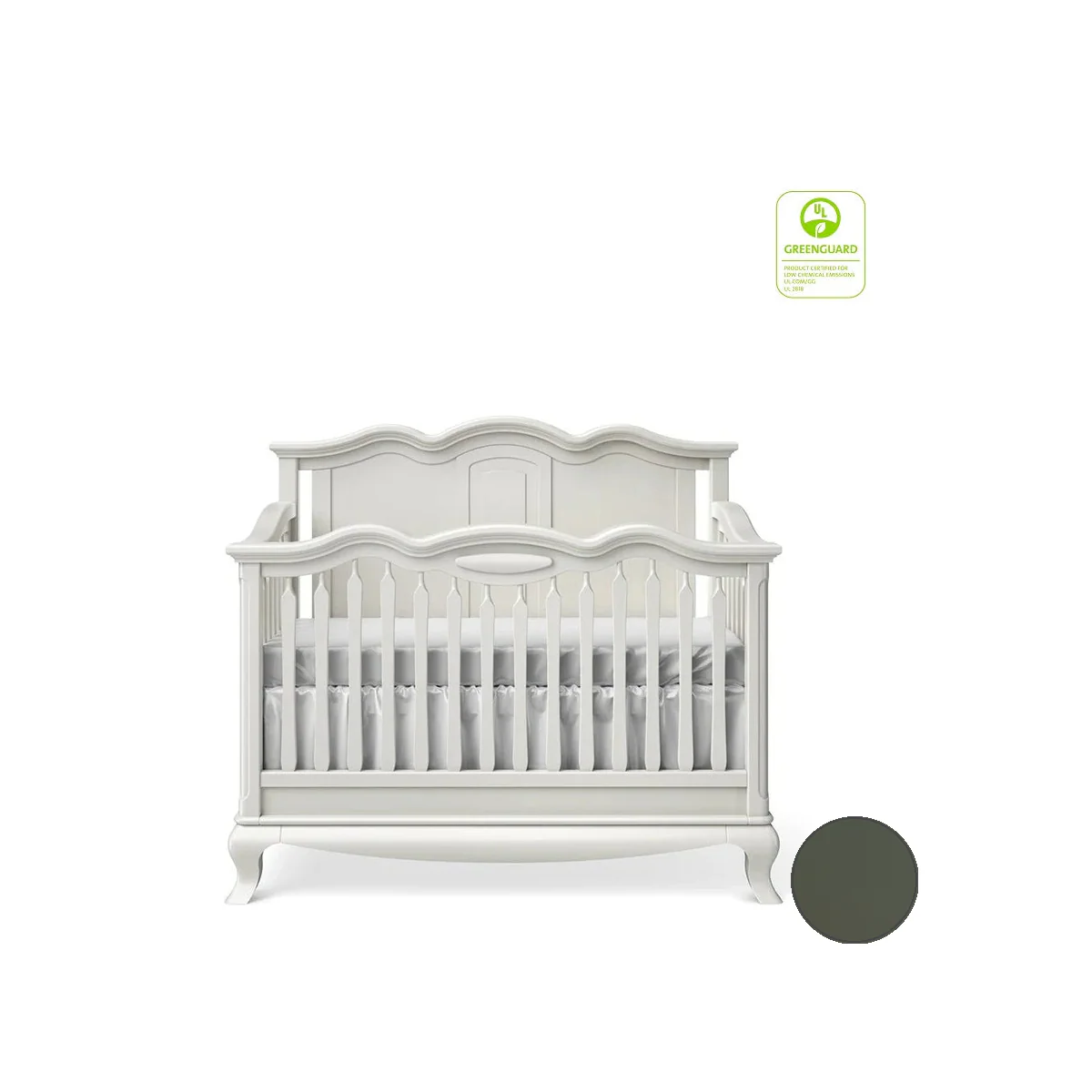 Romina Cleopatra Convertible crib w/ Solid Panel - Image 12