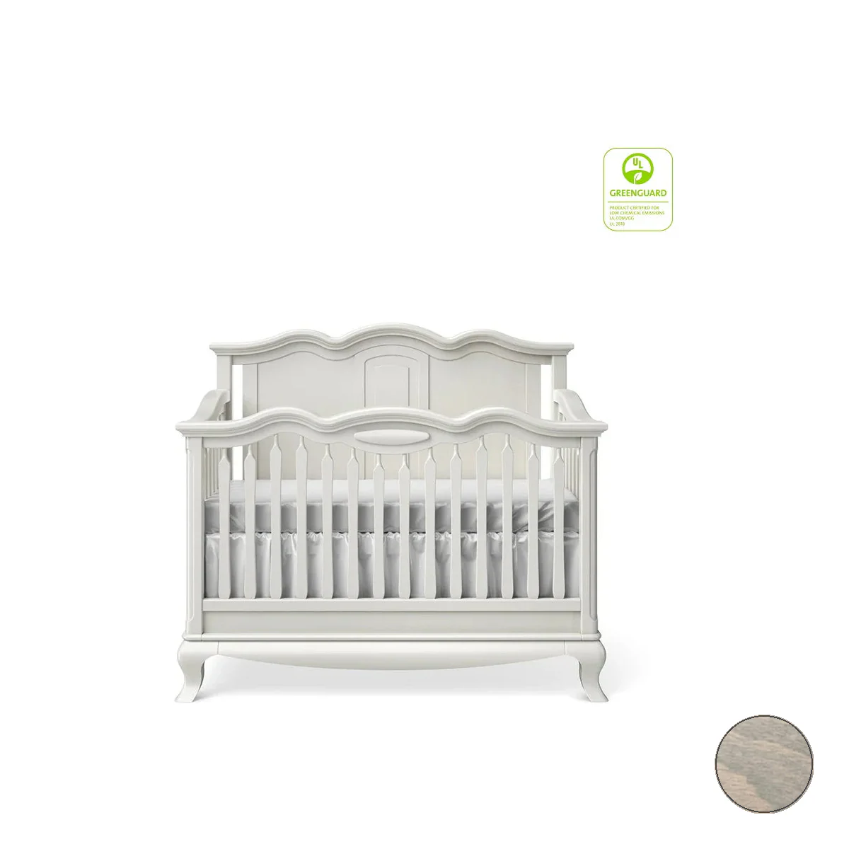 Romina Cleopatra Convertible crib w/ Solid Panel - Image 36