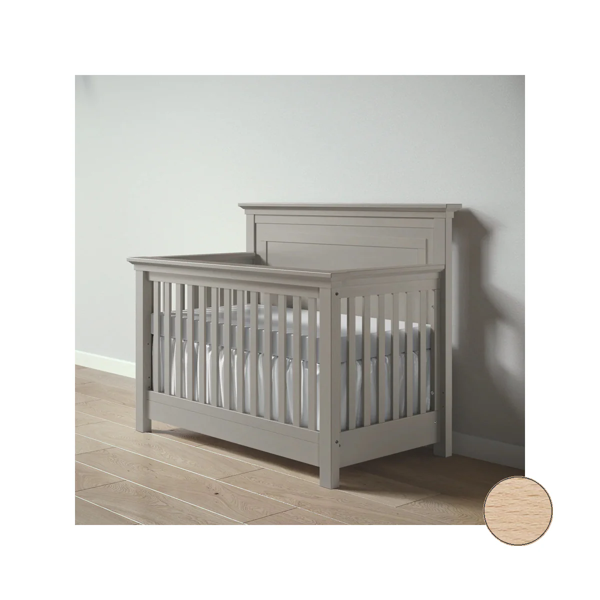Romina Karisma Convertible Crib - Solid Panel - Image 47
