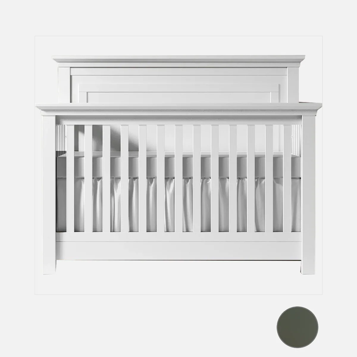 Romina Karisma Convertible Crib - Solid Panel - Image 91