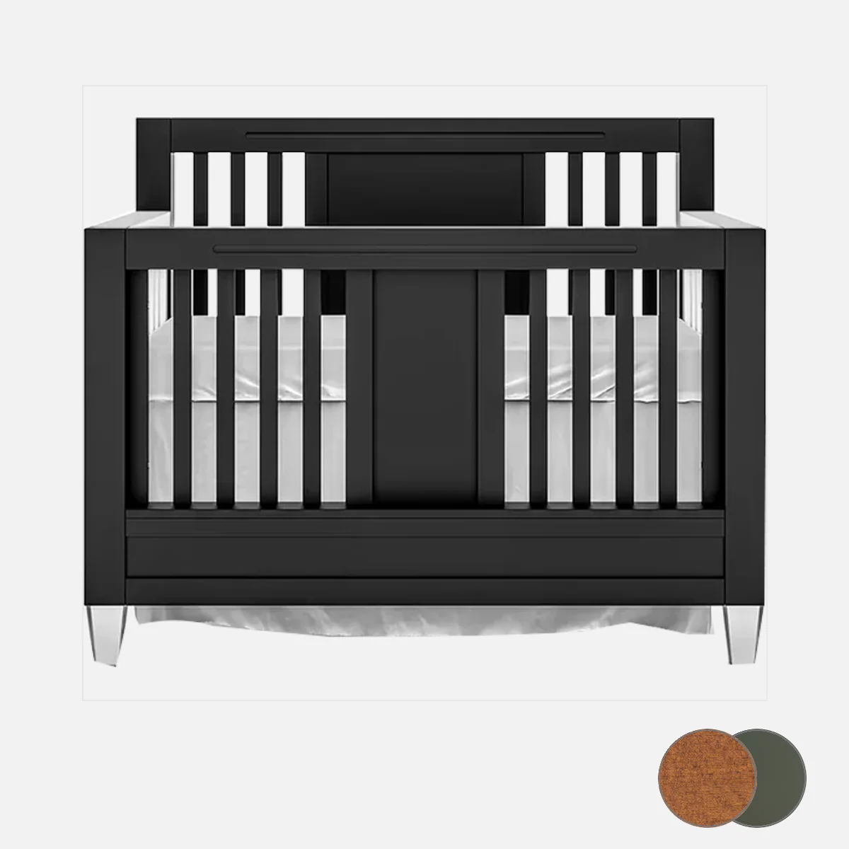 Romina Millenario Convertible Crib – Standard 2 Tone - Image 116