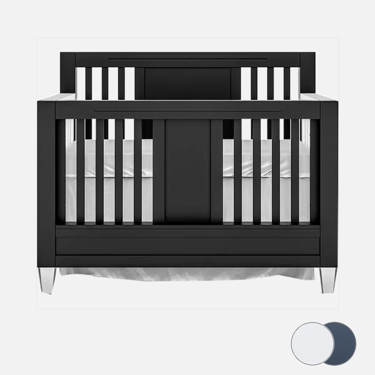Romina Millenario Convertible Crib – Standard 2 Tone - Image 131