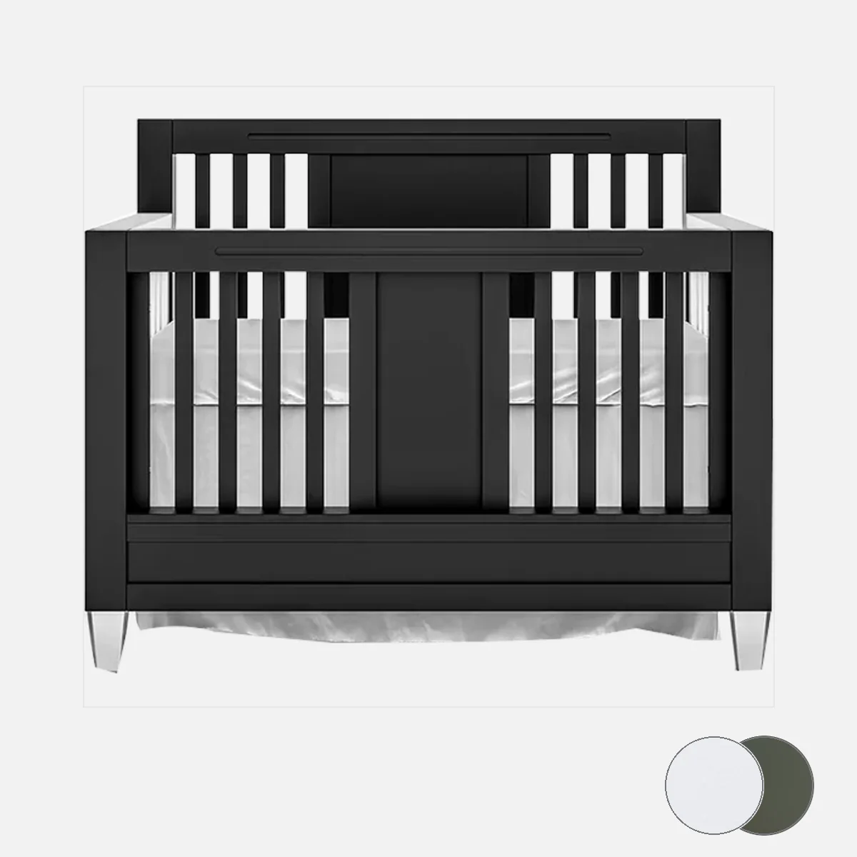 Romina Millenario Convertible Crib – Standard 2 Tone - Image 132