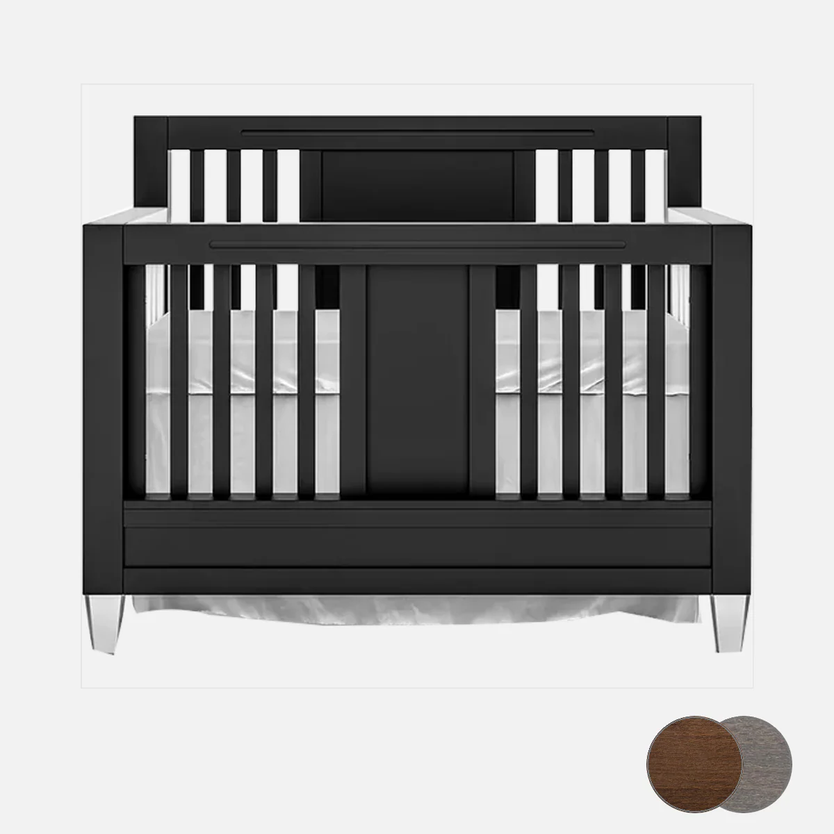 Romina Millenario Convertible Crib – Standard 2 Tone - Image 134