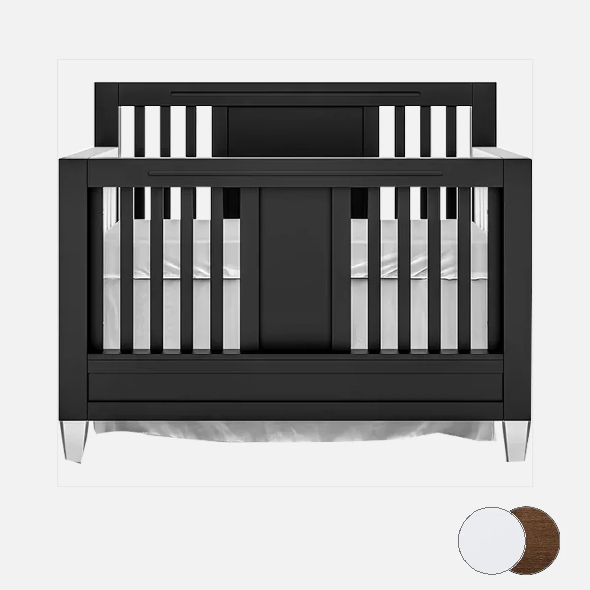 Romina Millenario Convertible Crib – Standard 2 Tone - Image 140