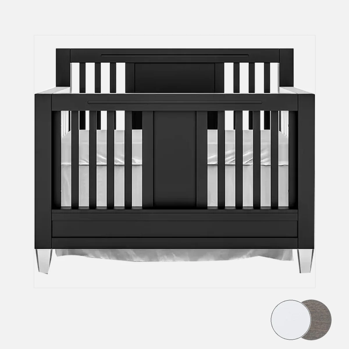 Romina Millenario Convertible Crib – Standard 2 Tone - Image 142