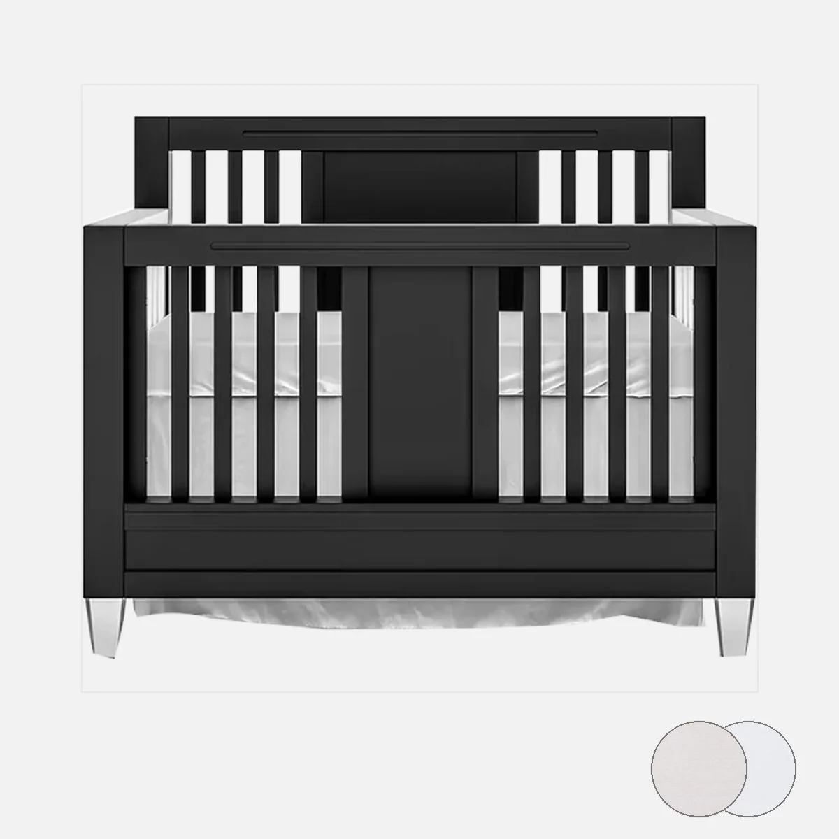 Romina Millenario Convertible Crib – Standard 2 Tone - Image 147
