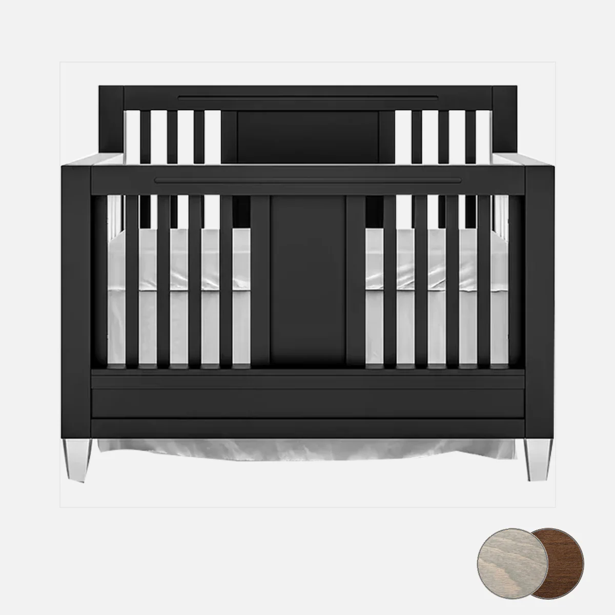 Romina Millenario Convertible Crib – Standard 2 Tone - Image 148