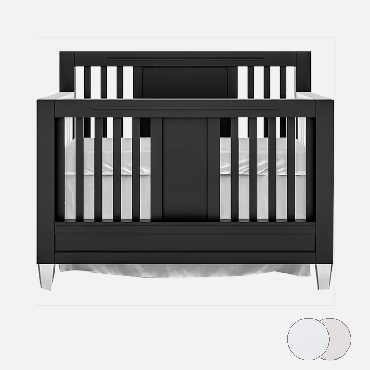 Romina Millenario Convertible Crib – Standard 2 Tone - Image 154