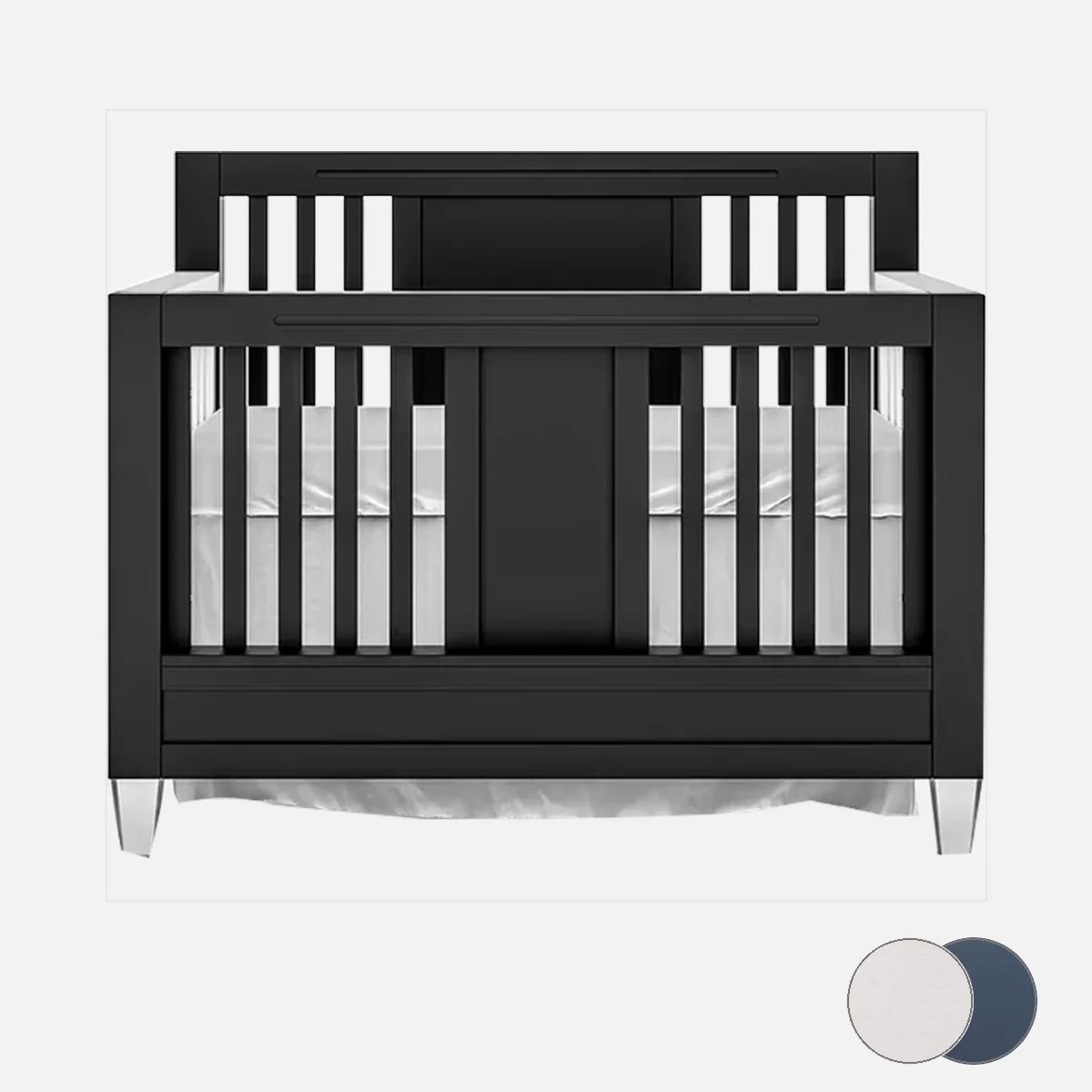 Romina Millenario Convertible Crib – Standard 2 Tone - Image 156