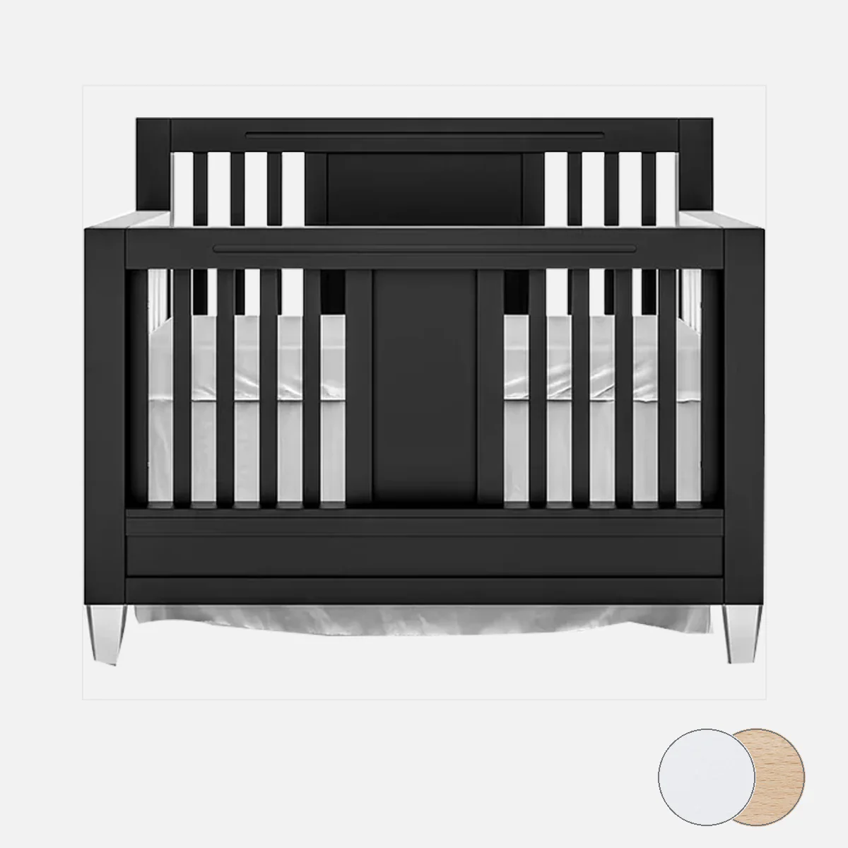 Romina Millenario Convertible Crib – Standard 2 Tone - Image 157