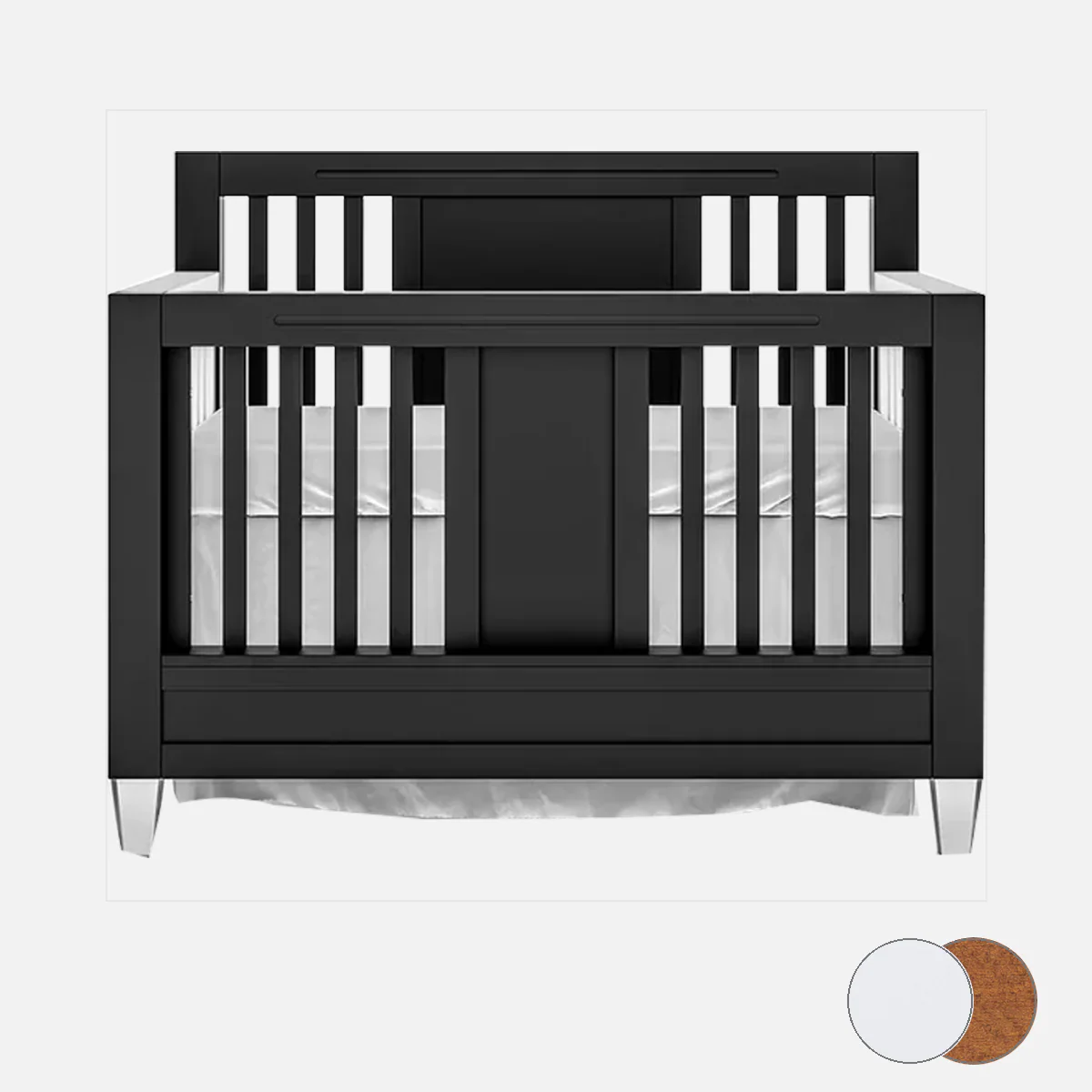 Romina Millenario Convertible Crib – Standard 2 Tone - Image 159