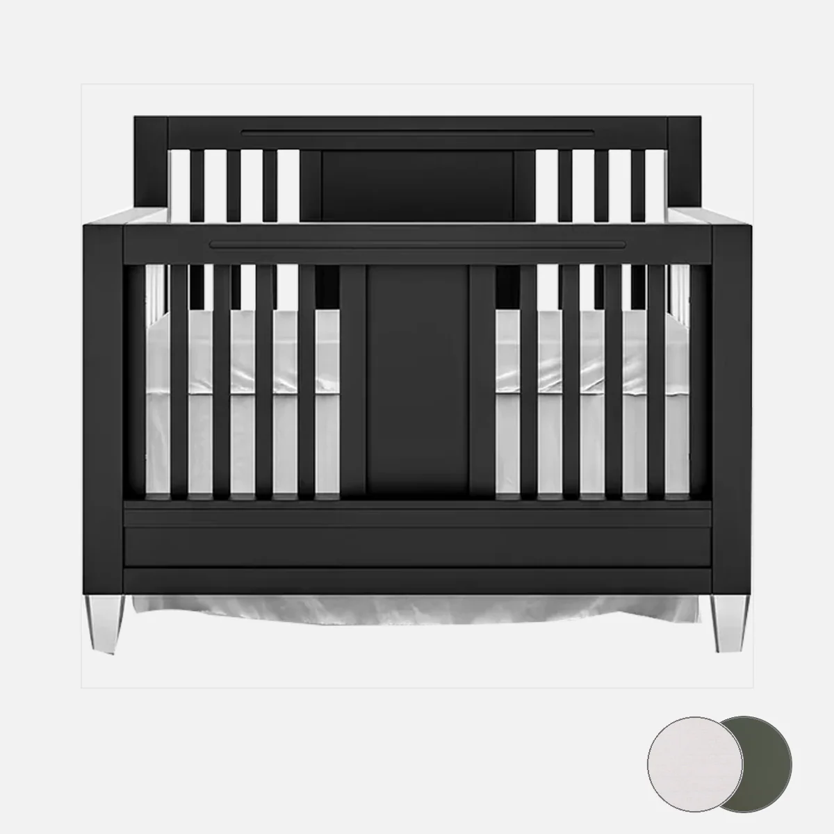 Romina Millenario Convertible Crib – Standard 2 Tone - Image 166