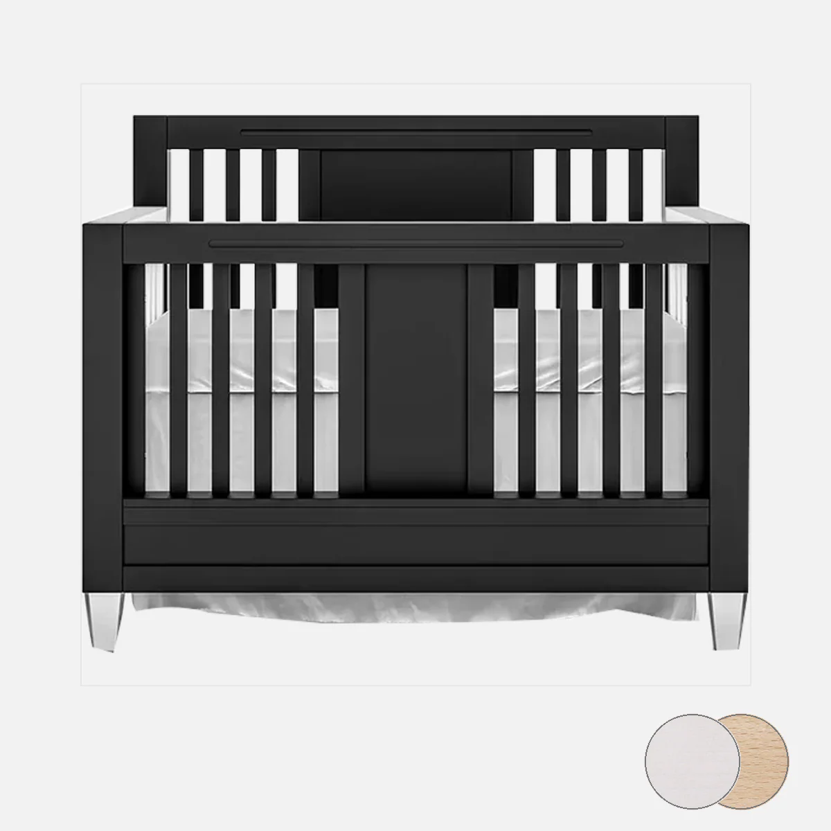 Romina Millenario Convertible Crib – Standard 2 Tone - Image 169