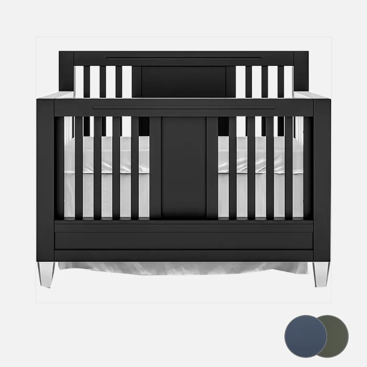 Romina Millenario Convertible Crib – Standard 2 Tone - Image 51