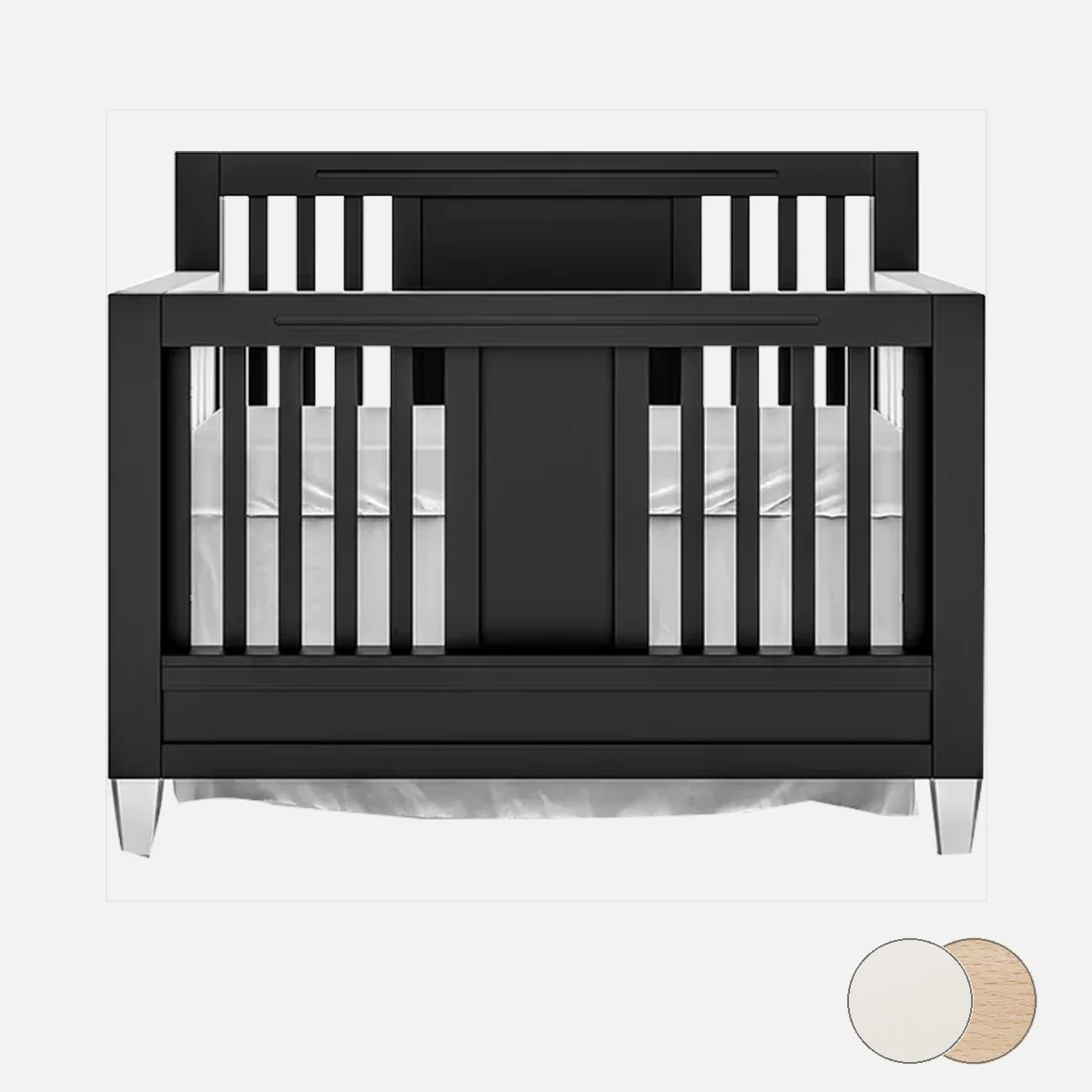 Romina Millenario Convertible Crib – Standard 2 Tone - Image 91