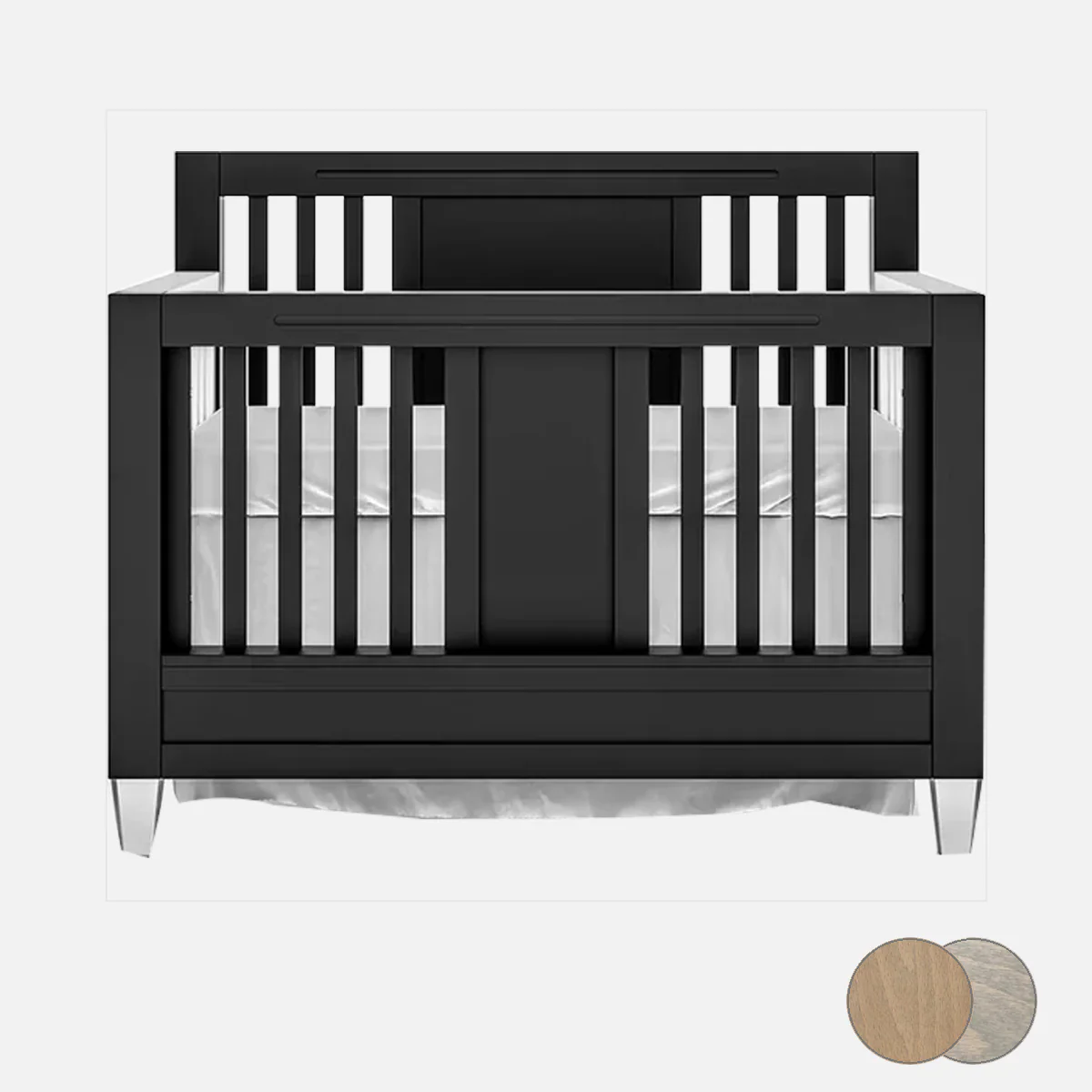 Romina Millenario Convertible Crib – Standard 2 Tone - Image 97