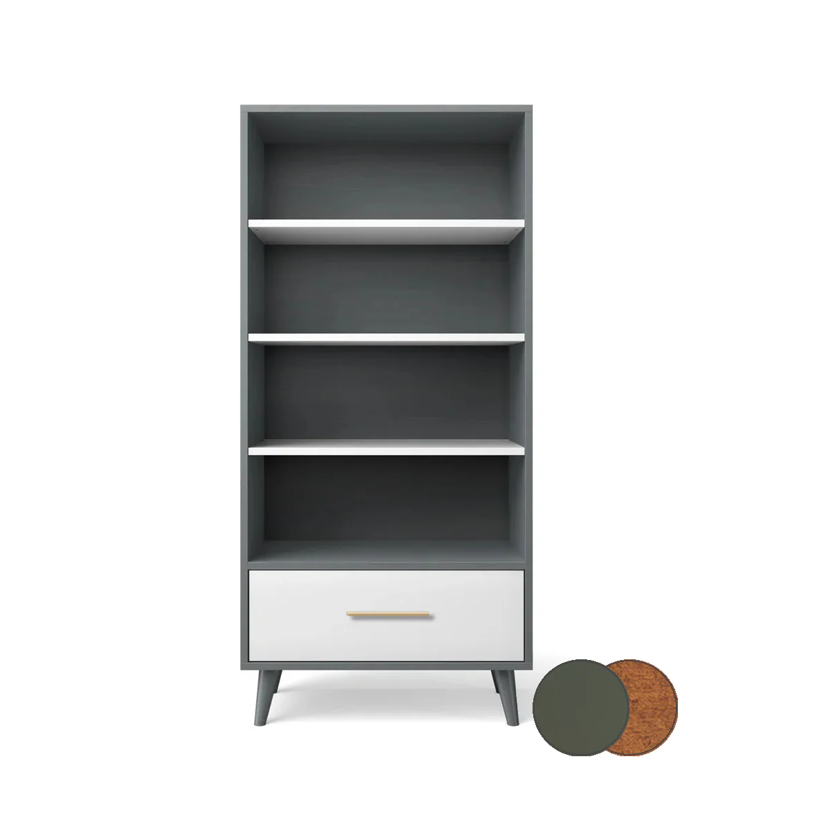 Romina New York Bookcase - Image 122