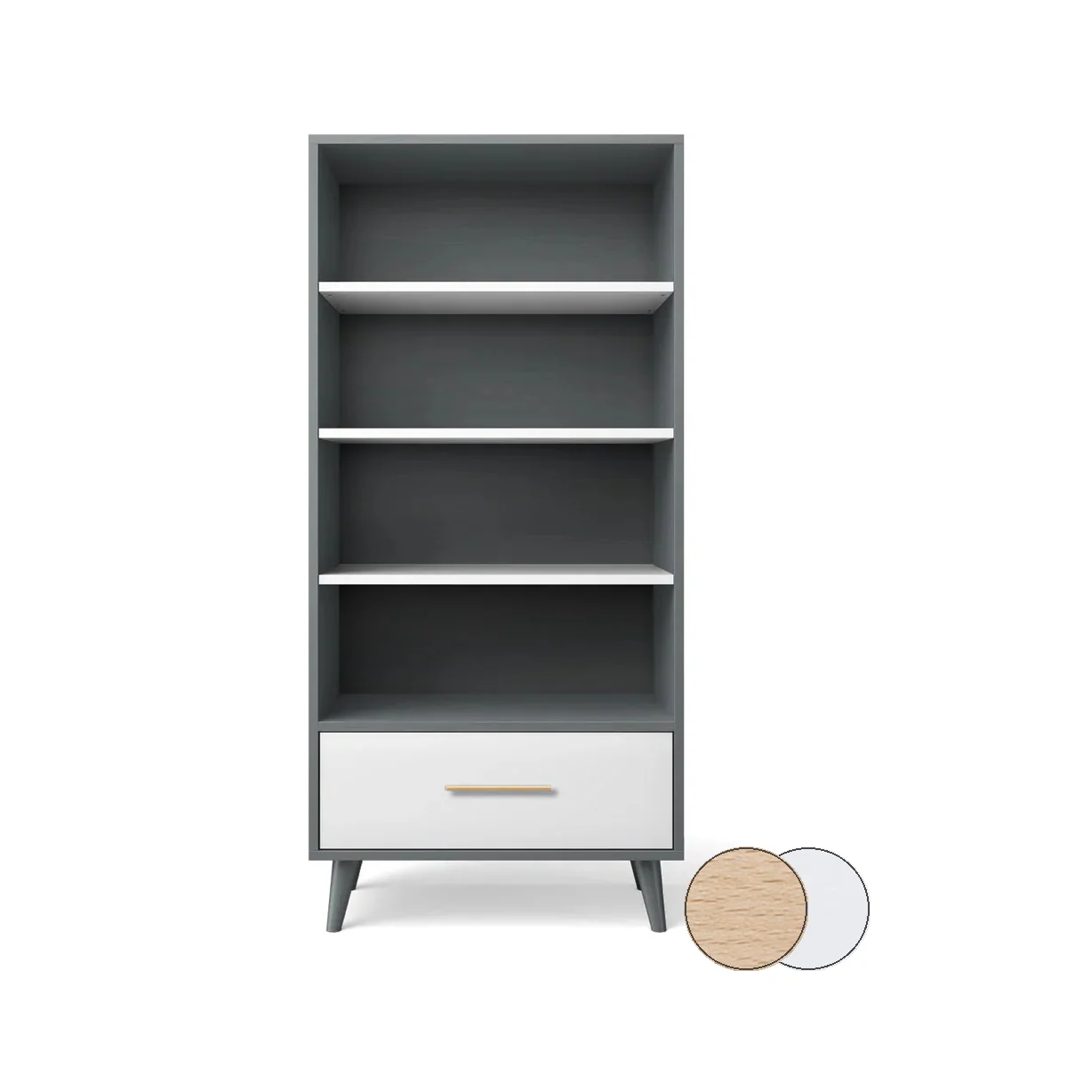 Romina New York Bookcase - Image 156