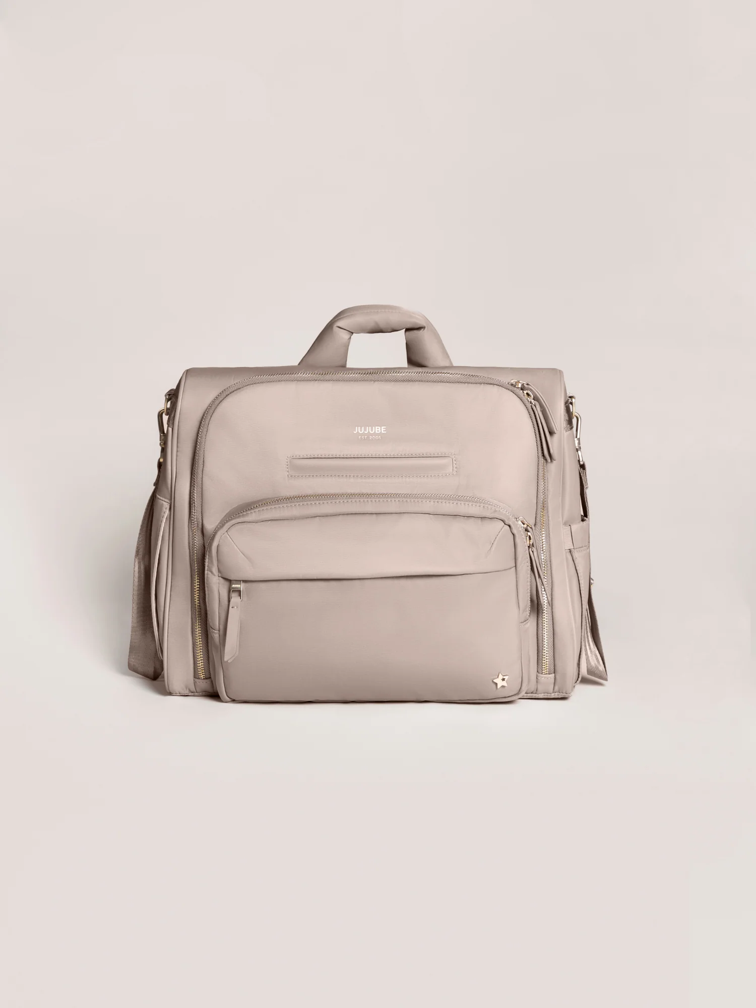 JuJuBe Satchel Diaper Bag - Taupe