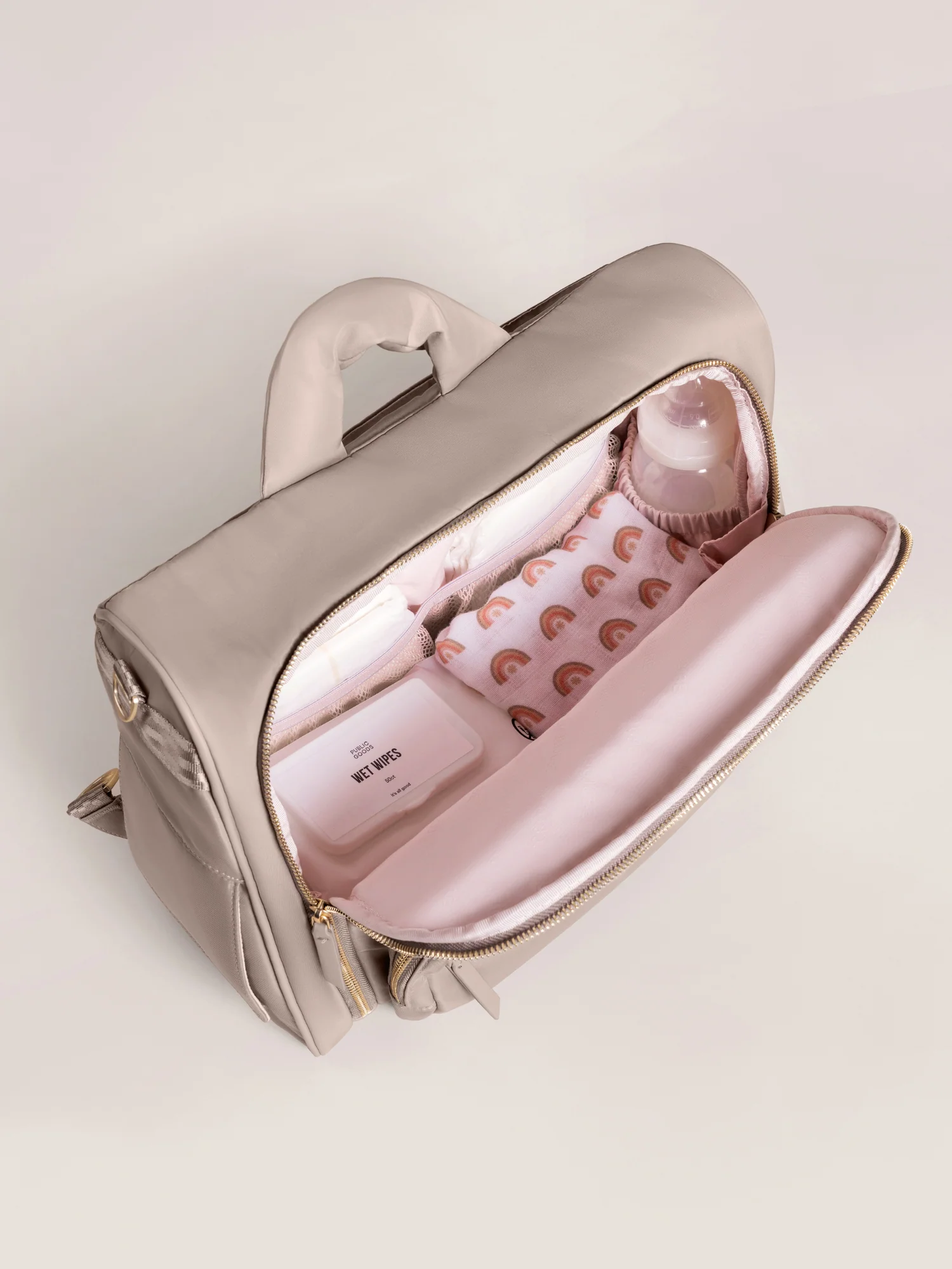 JuJuBe Satchel Diaper Bag - Taupe - Image 5