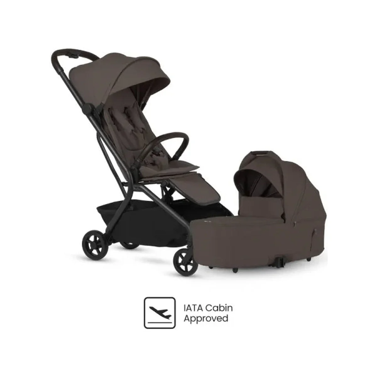 Silver Cross Nia Compact Stroller + Folding Bassinet Bundle - Image 6