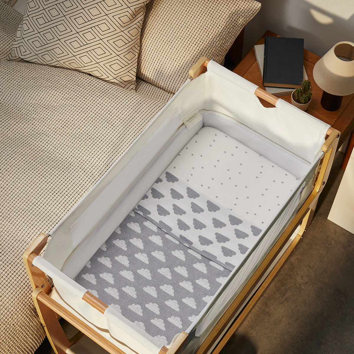 Snuz 3pc. Bassinet Bedding Set - Cloud - Image 2