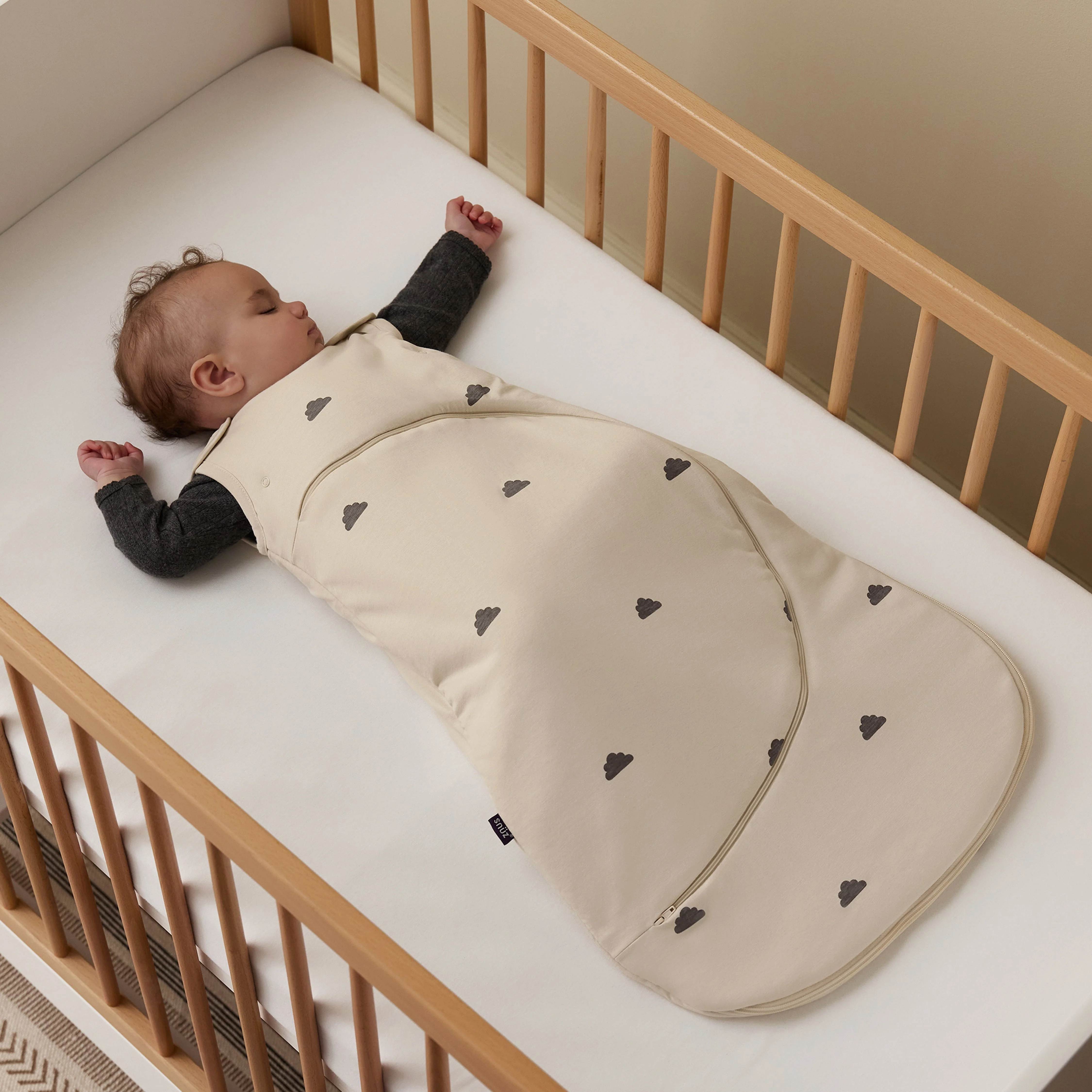 Snuz SnuzPouch Sleeping Bag - Sand Cloud - Image 7
