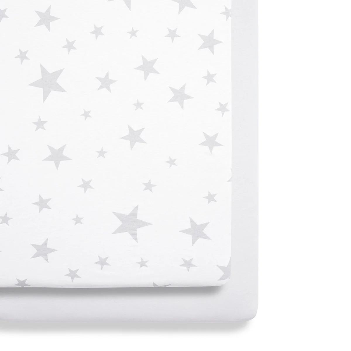 Snuz Twin Pack Bassinet Sheets - Gray Star