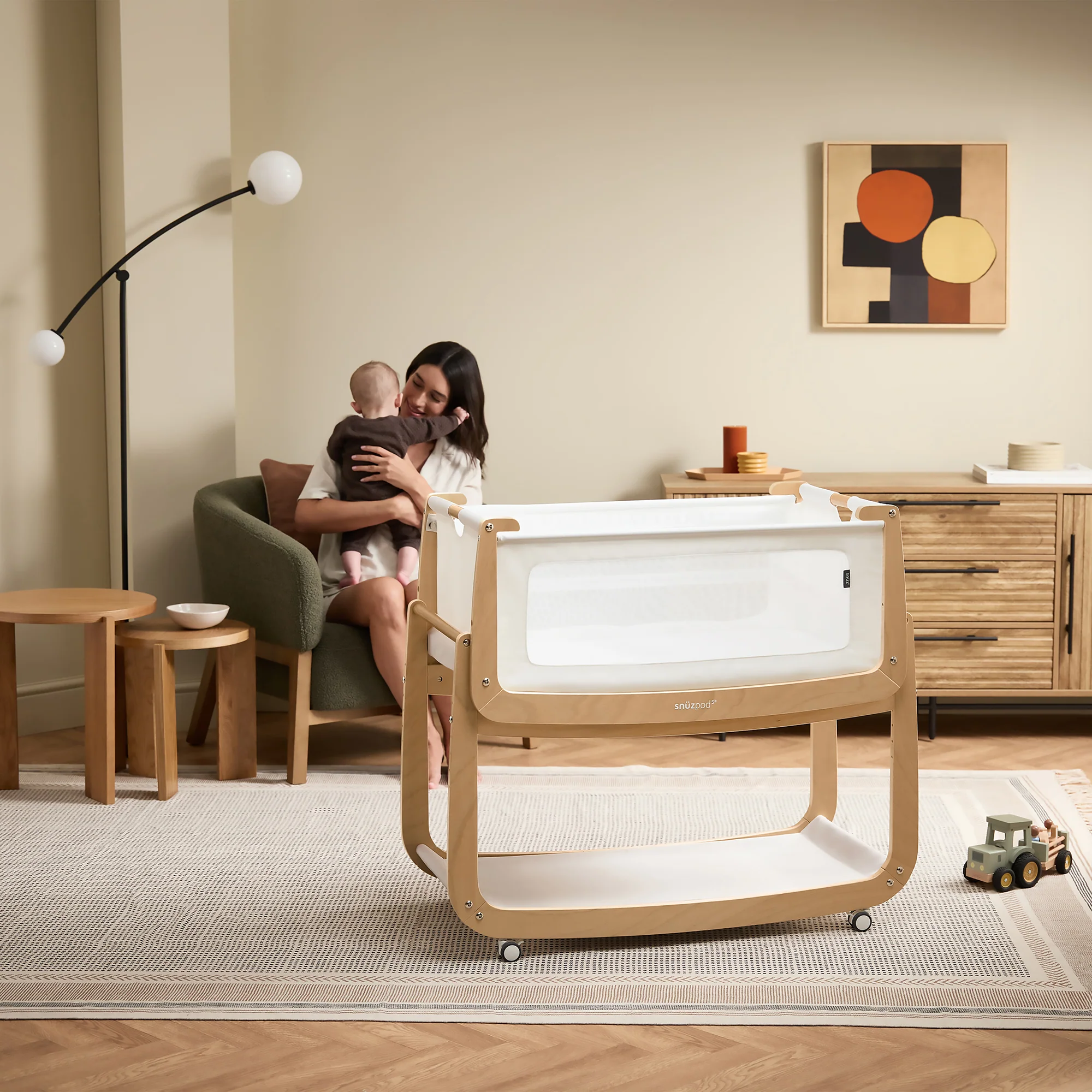 Snuz SnuzPod5 Bedside Bassinet - Natural - Image 6