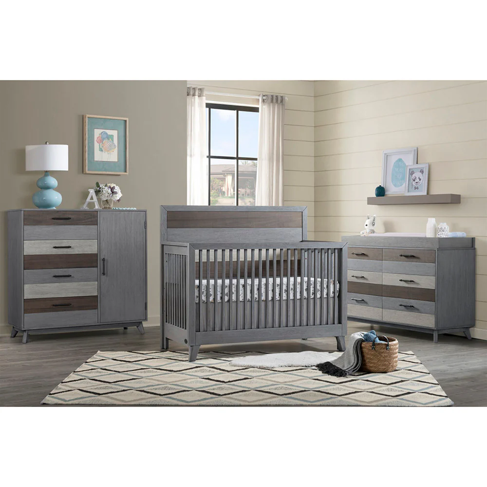Soho Baby Cascade 6 Drawer Dresser Multi tone Gray - Image 3