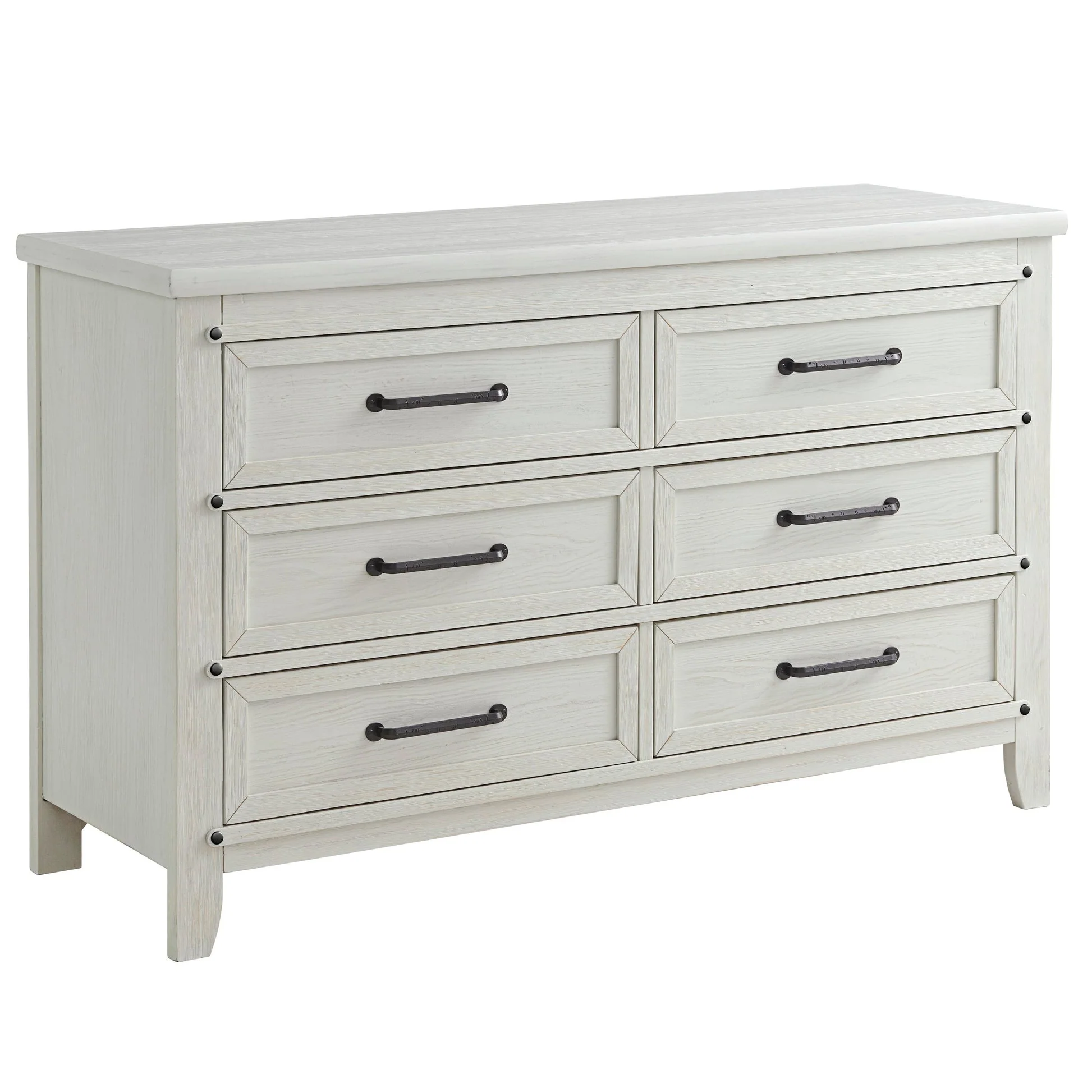 Soho Baby Ellison 6 Drawer Dresser - Rustic White