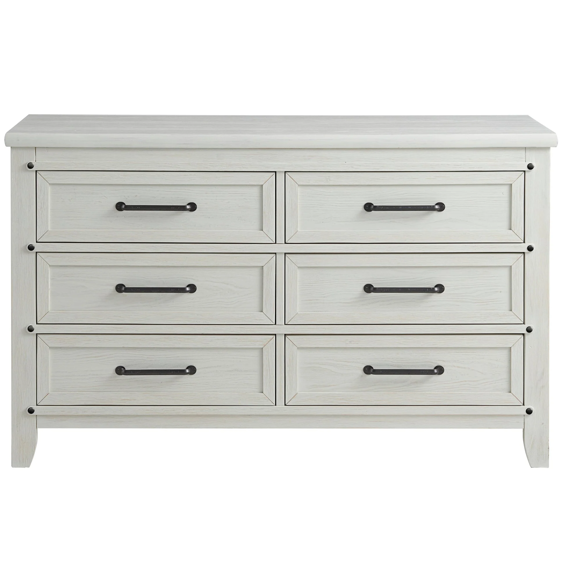 Soho Baby Ellison 6 Drawer Dresser - Rustic White - Image 2