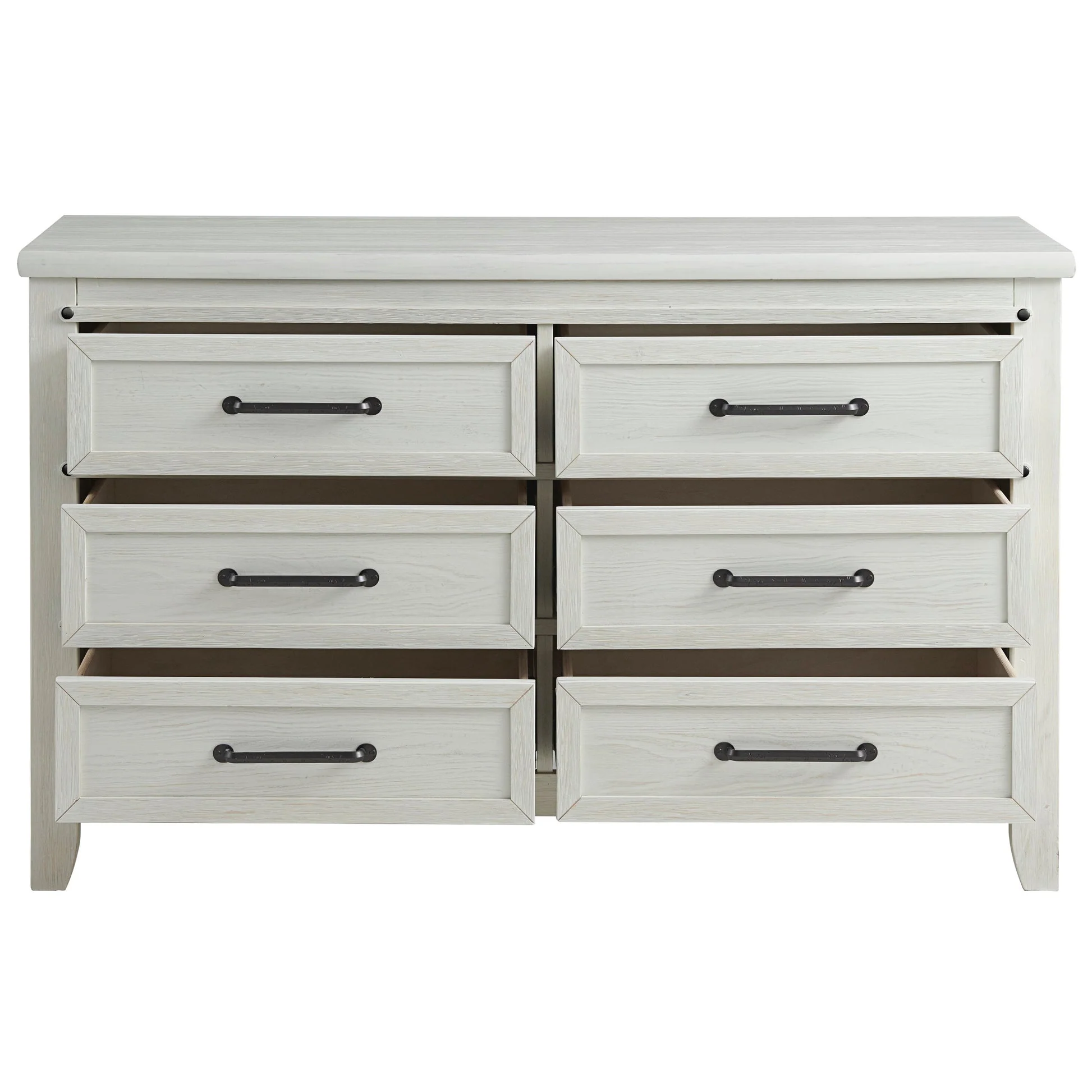 Soho Baby Ellison 6 Drawer Dresser - Rustic White - Image 4