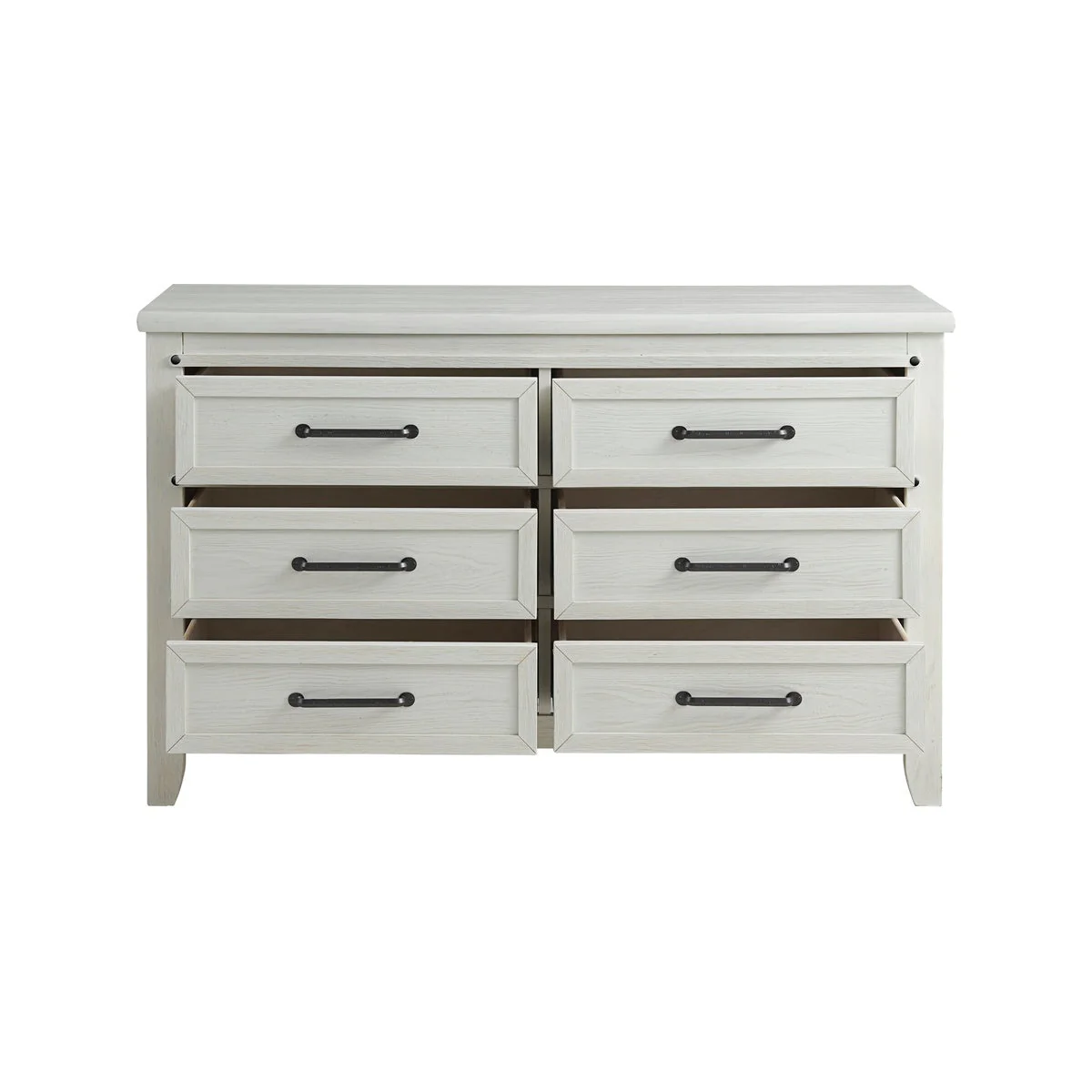 Soho Baby Ellison 6 Drawer Dresser - Rustic White - Image 6