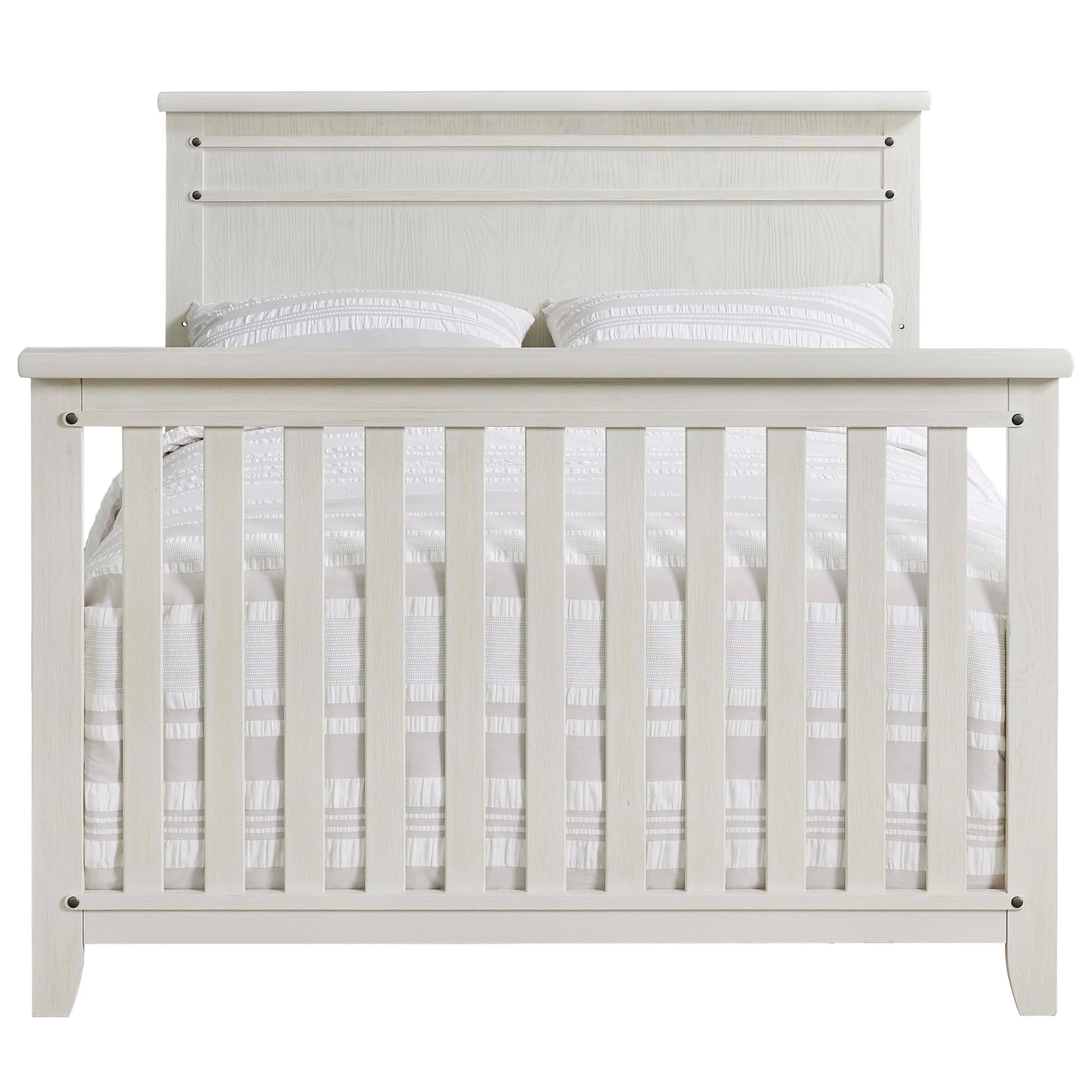 Soho Baby Ellison Full Bed Conversion Kit - Rustic White - Image 3