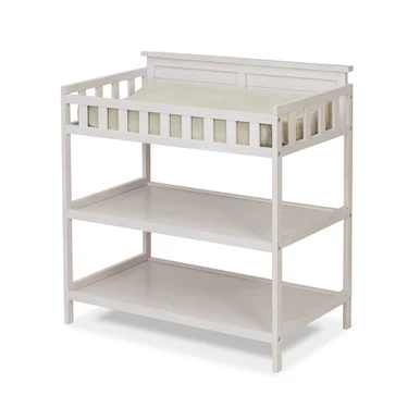 Sorelle Farmhouse Dressing Table in Weathered White - Image 2
