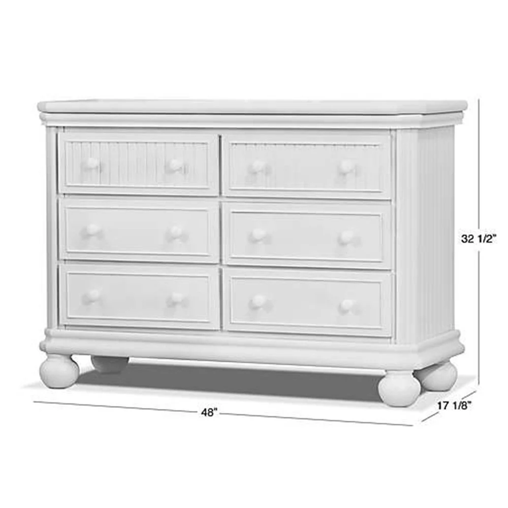 Sorelle Finley Lux RTA 6 Drawer Double Dresser - Image 2