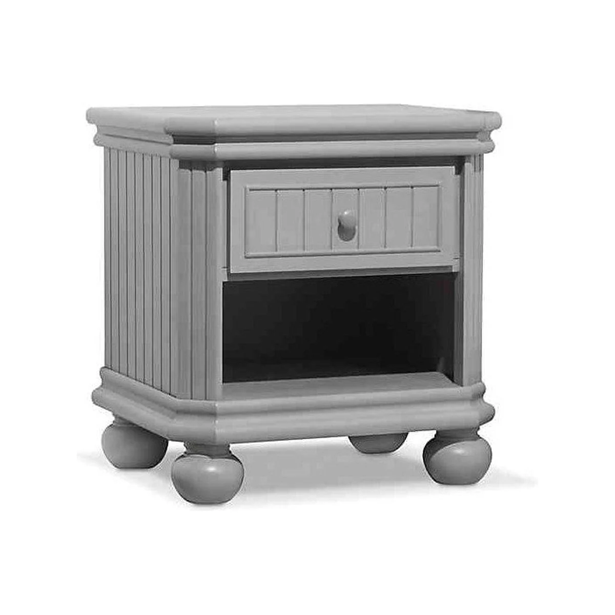 Sorelle Finley Nightstand in Stone Grey - Image 3