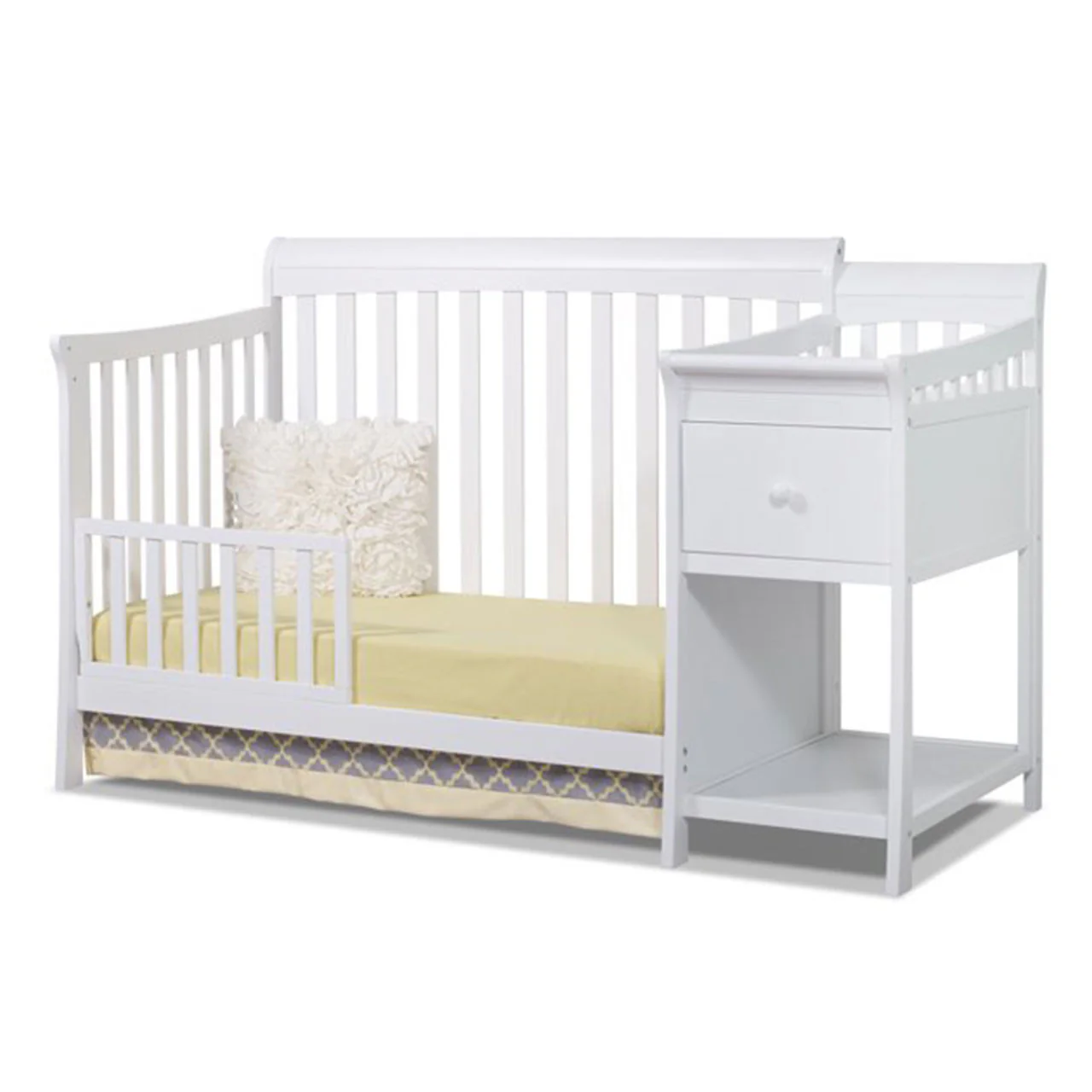 Sorelle Florence 4 In 1 Crib & Changer in White - Image 3