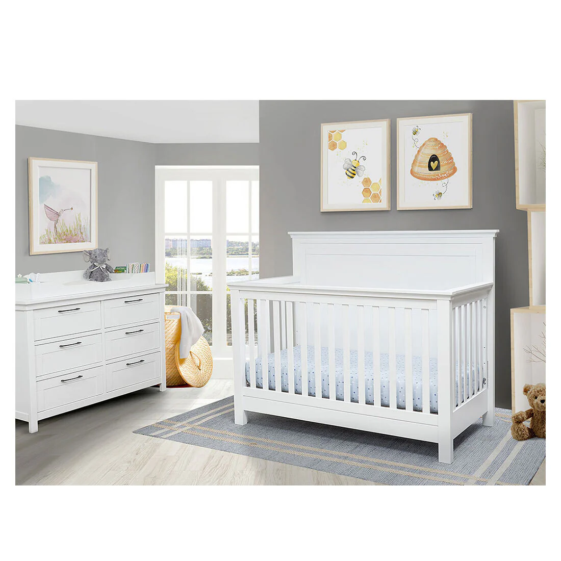Sorelle Luna Groupage Set (Crib, Double Dresser and Topper) - Image 5