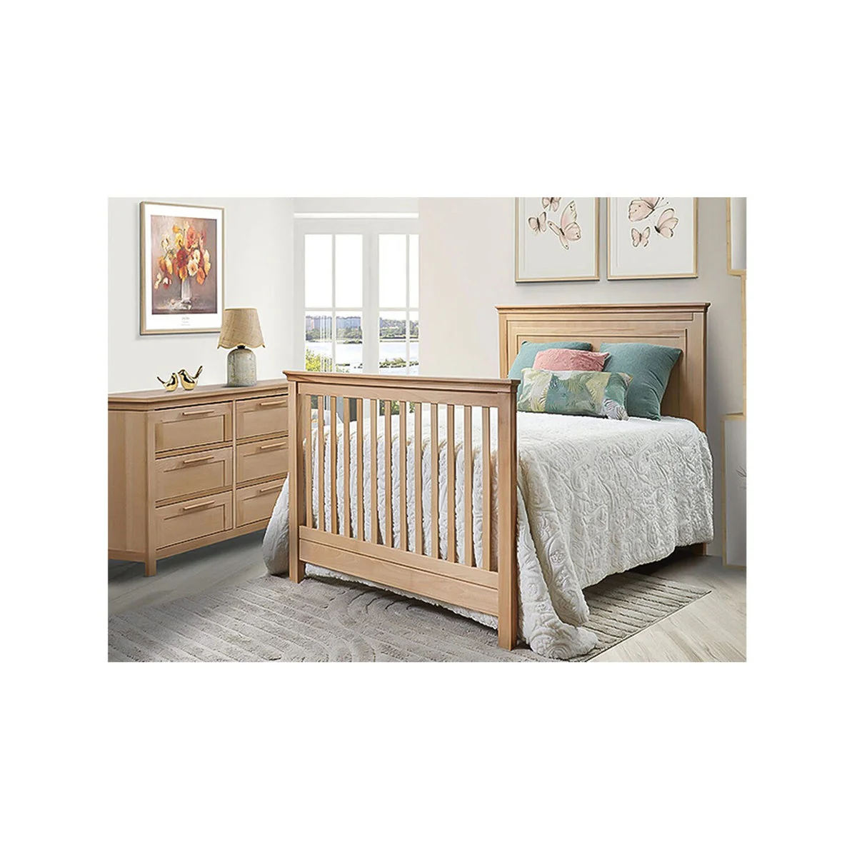 Sorelle Luna Groupage Set (Crib, Double Dresser and Topper) - Image 6
