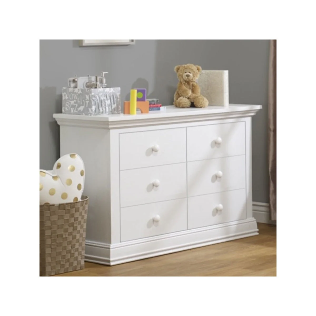 Sorelle Modesto Double Dresser RTA in White - Image 3