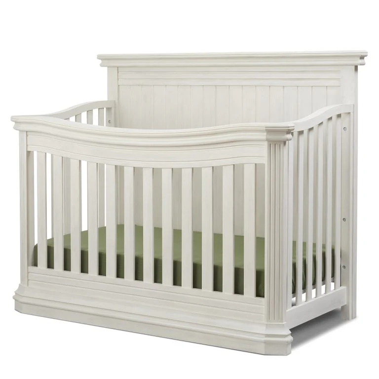 Sorelle Vista Elite Panel Flat top 4 and 1 crib - Brushed Ivory - Image 2