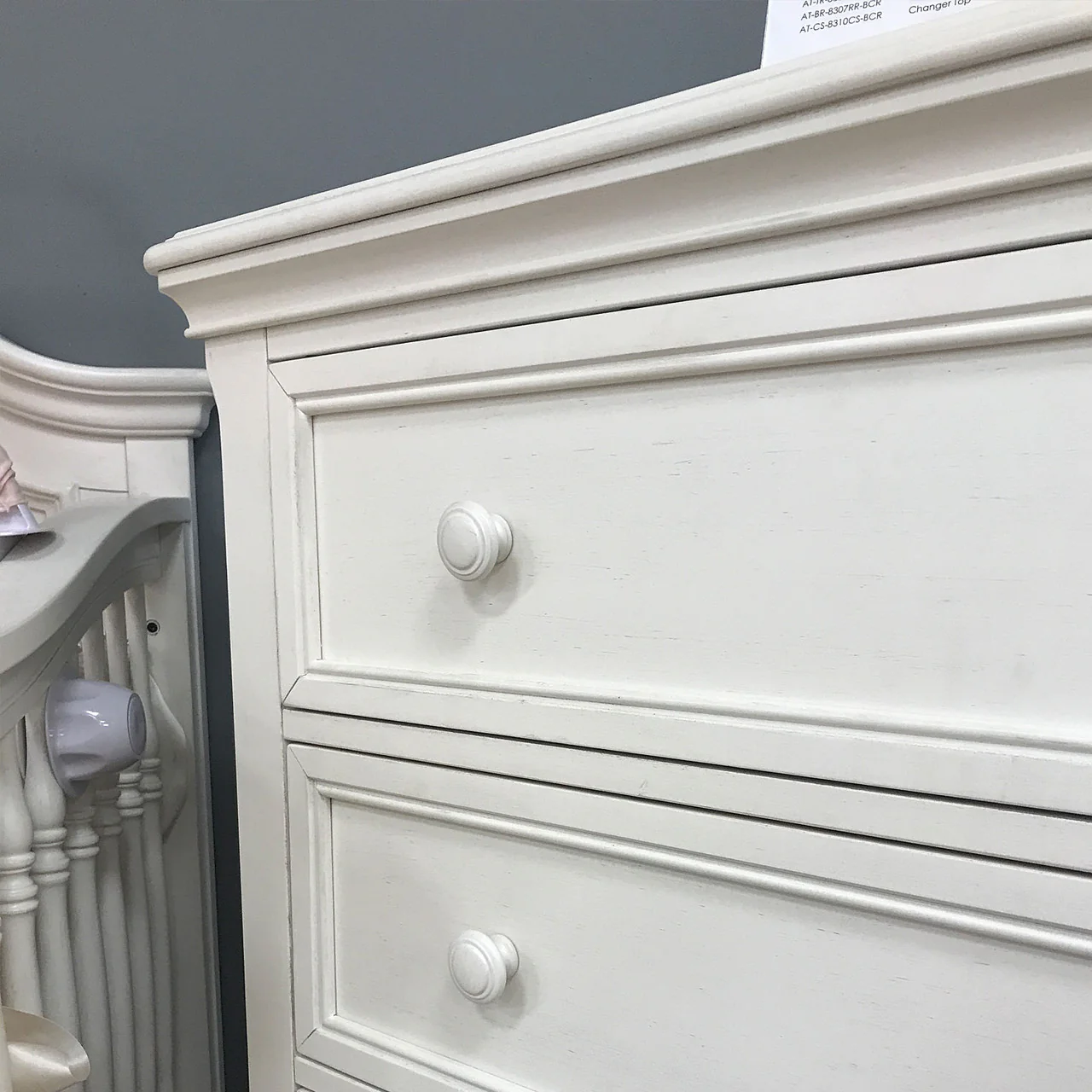 Stella Baby and Child Athena 2 Piece Nursery Set in Belgium Cream - Image 5