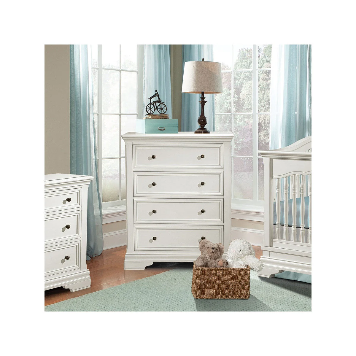 Stella Baby and Child Athena Collection Chest in Belgium Cream - Image 5