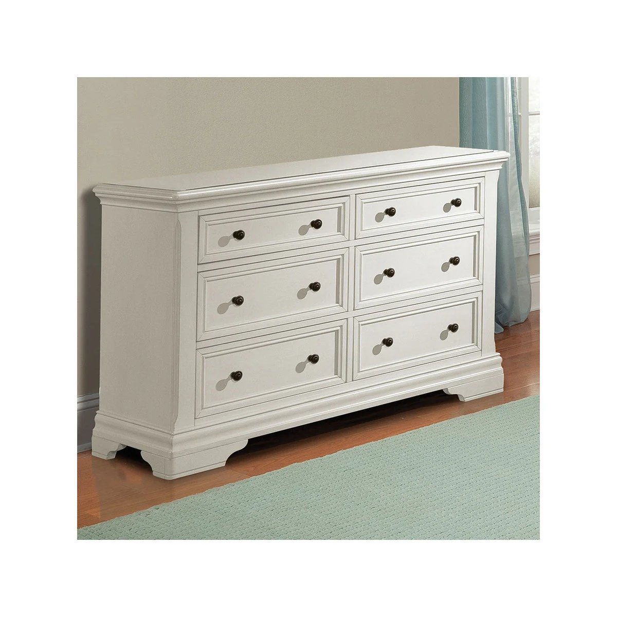 Stella Baby and Child Athena Collection Double Dresser in Belgium Cream - Image 2
