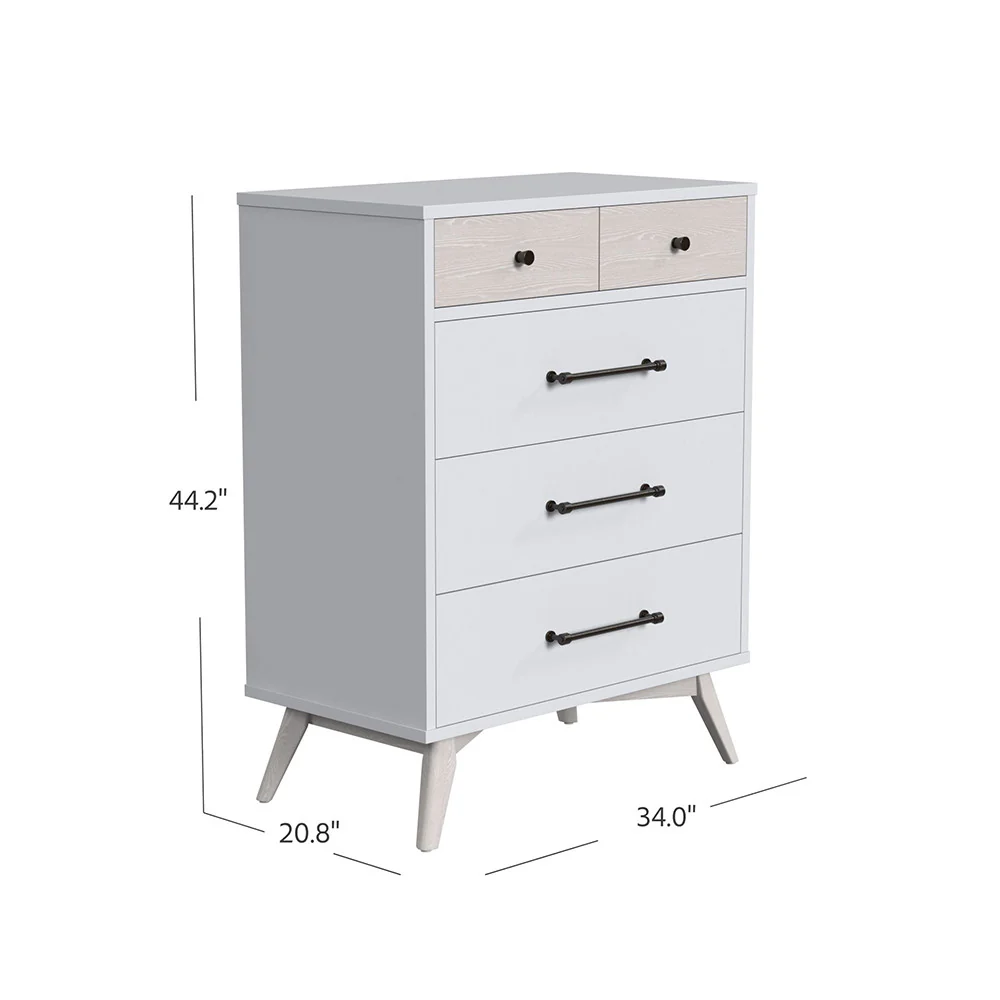 Stella Baby and Child Rowan 4 Drawer Chest in Ash Linen - Image 5