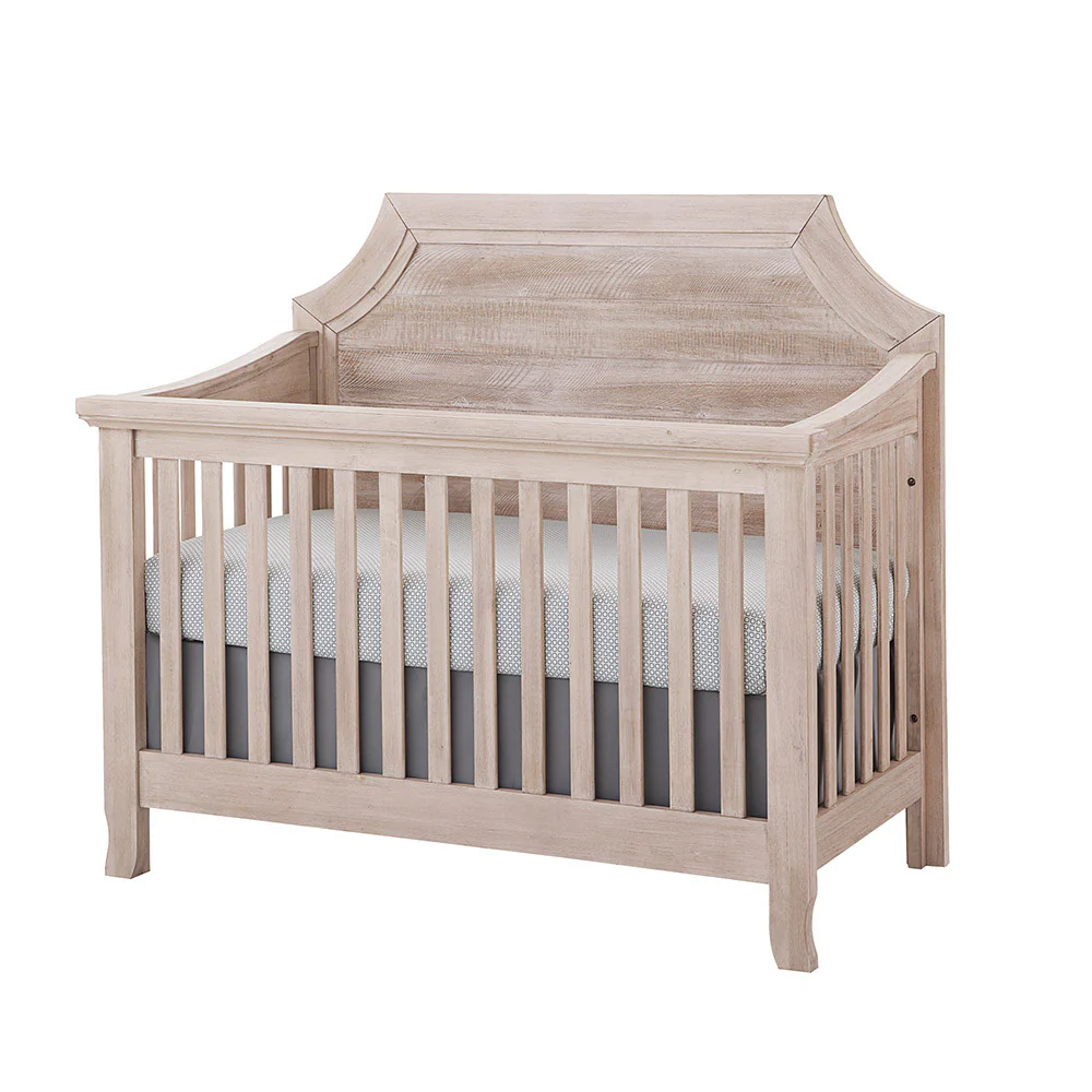 Stella Baby Remi 2 Piece Nursery Set in Sugar Coat - Convertible Clipped Crib & 6 Drawer Dresser - Image 3