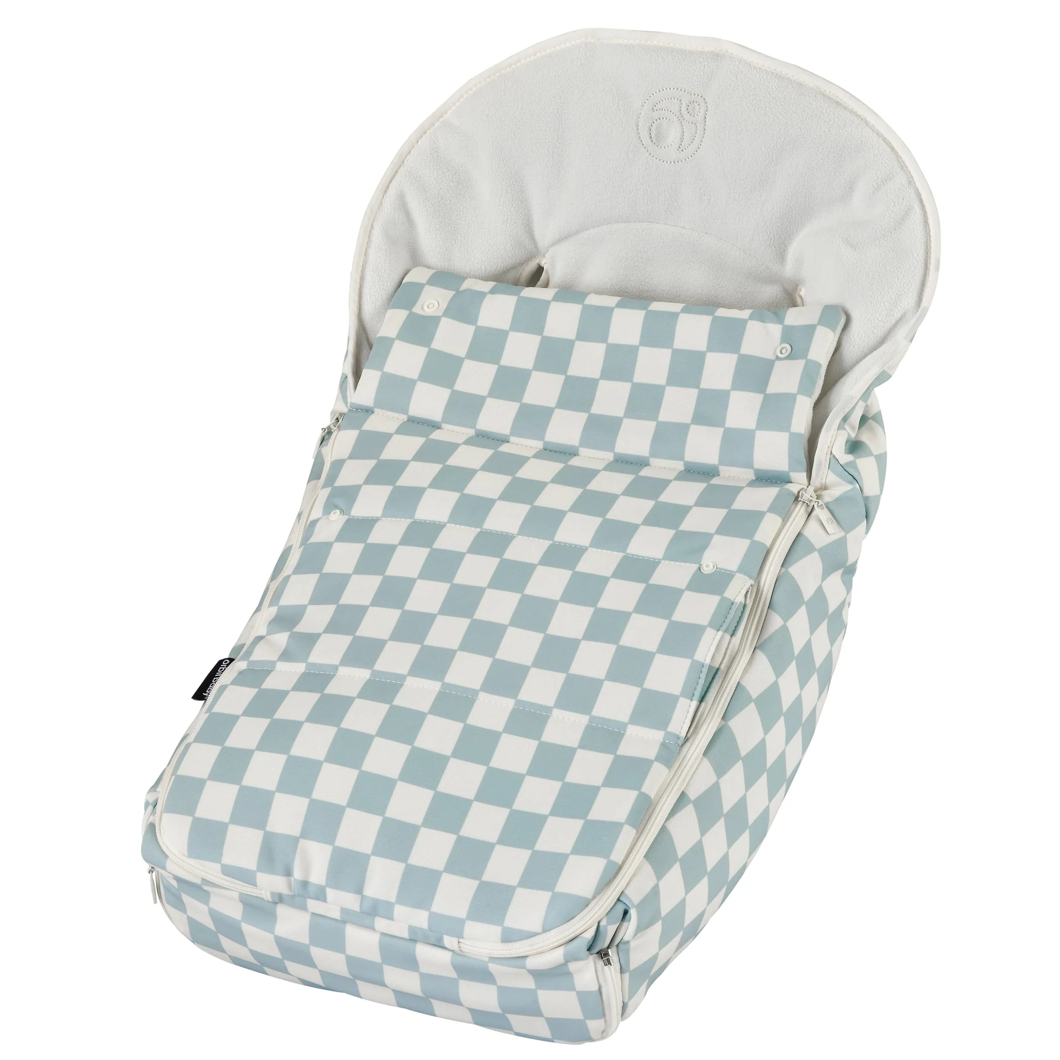 Orbit Baby Stroller Footmuff in Checkered Surf Spray - Image 2